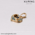 64200 Xuping GZ fashion jewelry market noble gold stud earrings trendy love heart jewelry set